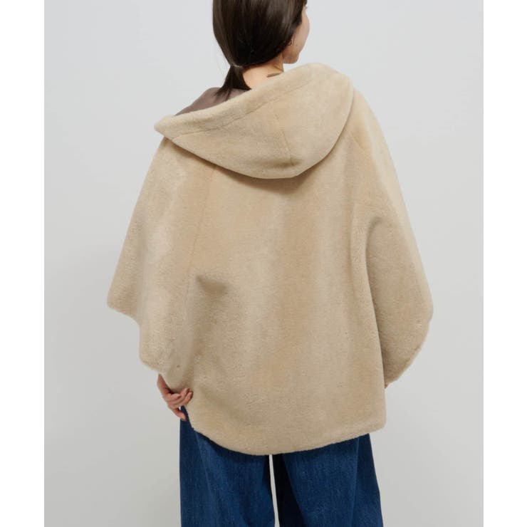 【Omekashi】ショートファーボンディングポンチョ | PAL GROUP OUTLET | 詳細画像16 