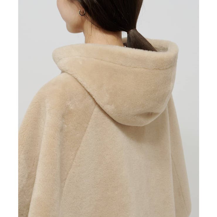 【Omekashi】ショートファーボンディングポンチョ | PAL GROUP OUTLET | 詳細画像25 