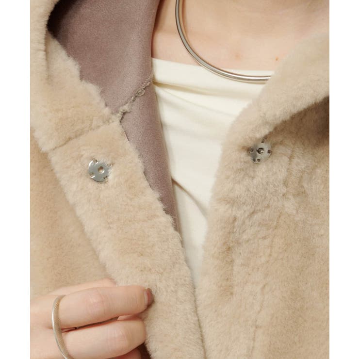 【Omekashi】ショートファーボンディングポンチョ | PAL GROUP OUTLET | 詳細画像29 