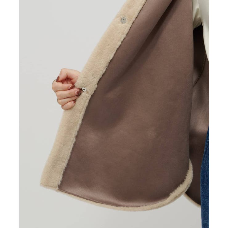 【Omekashi】ショートファーボンディングポンチョ | PAL GROUP OUTLET | 詳細画像31 