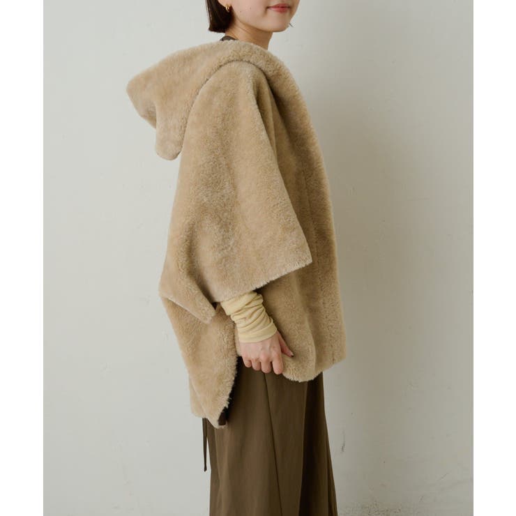 【Omekashi】ショートファーボンディングポンチョ | PAL GROUP OUTLET | 詳細画像6 