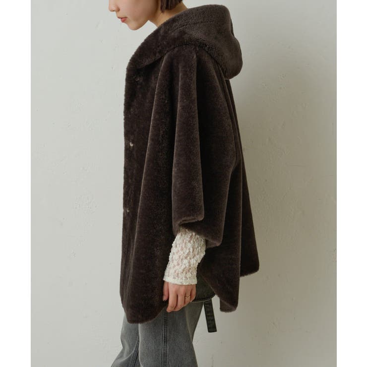 【Omekashi】ショートファーボンディングポンチョ | PAL GROUP OUTLET | 詳細画像48 