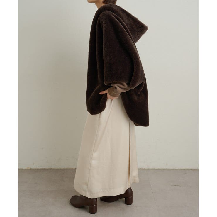 【Omekashi】ショートファーボンディングポンチョ | PAL GROUP OUTLET | 詳細画像42 