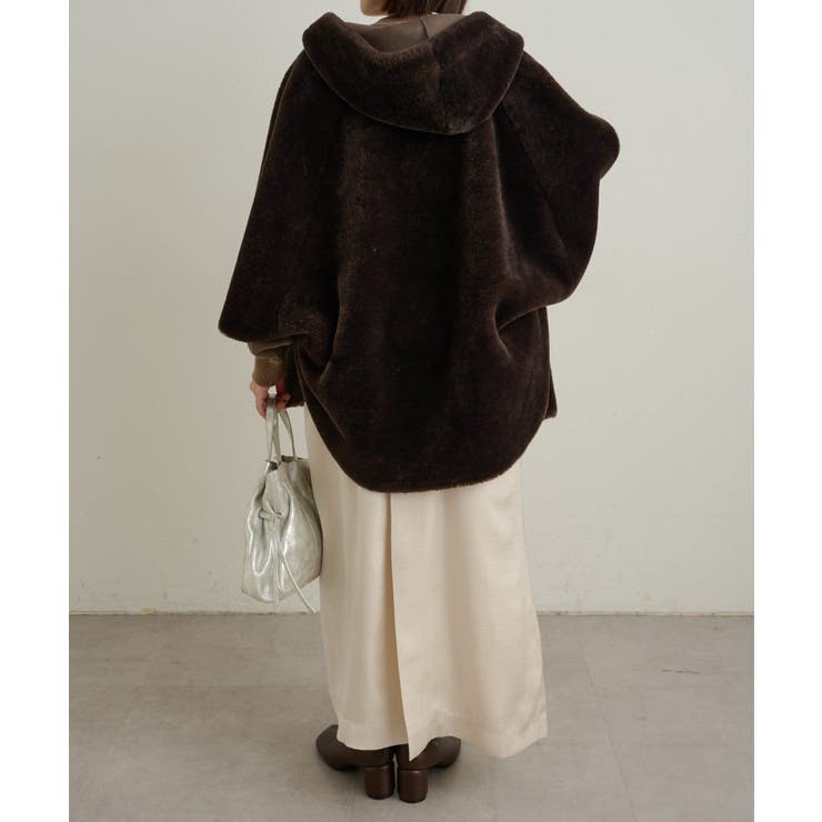 【Omekashi】ショートファーボンディングポンチョ | PAL GROUP OUTLET | 詳細画像43 