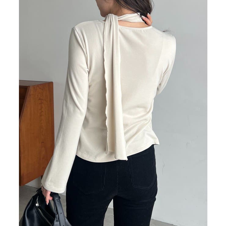 【CAPRICIEUX LE'MAGE】タイ付ラッフルTOPS | PAL GROUP OUTLET | 詳細画像7 