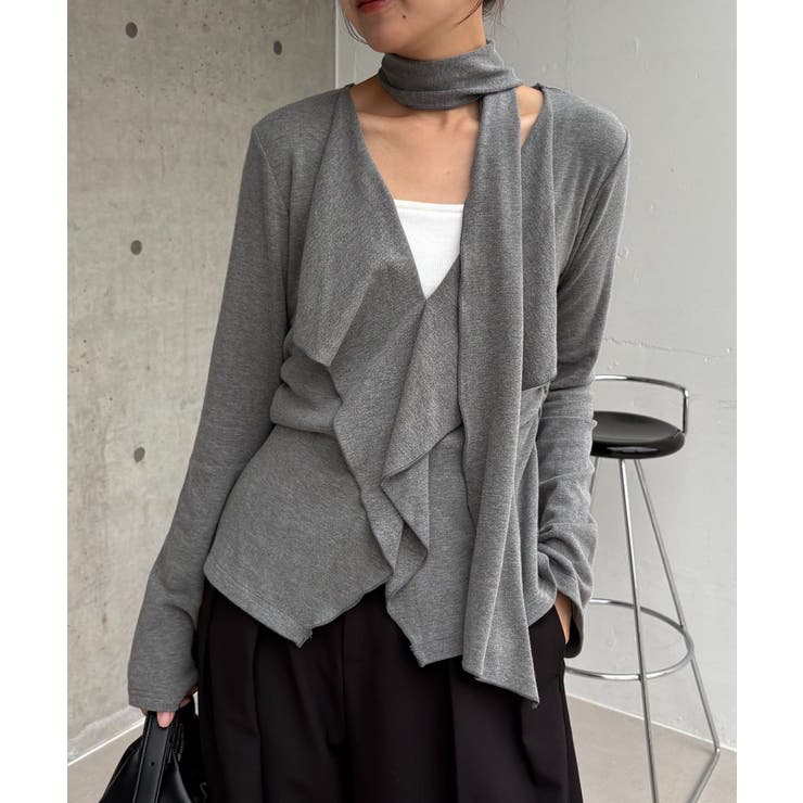 【CAPRICIEUX LE'MAGE】タイ付ラッフルTOPS | PAL GROUP OUTLET | 詳細画像15 