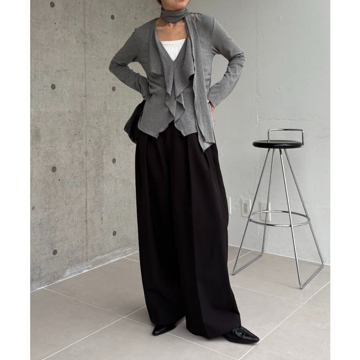 【CAPRICIEUX LE'MAGE】タイ付ラッフルTOPS | PAL GROUP OUTLET | 詳細画像17 