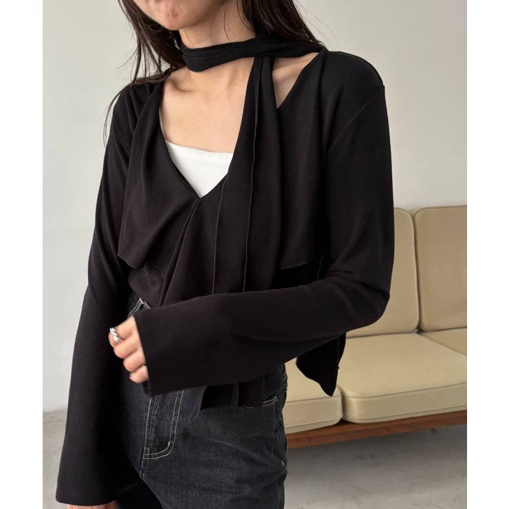 【CAPRICIEUX LE'MAGE】タイ付ラッフルTOPS | PAL GROUP OUTLET | 詳細画像20 