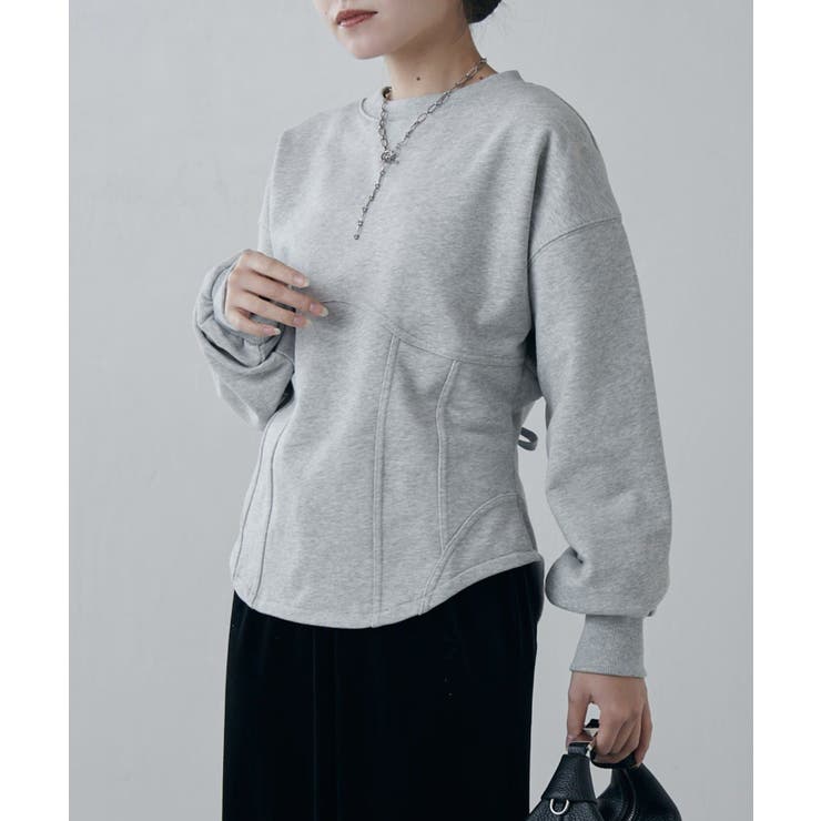 杢GY | 【Lui's】コルセット風スウェットPO | PAL GROUP OUTLET