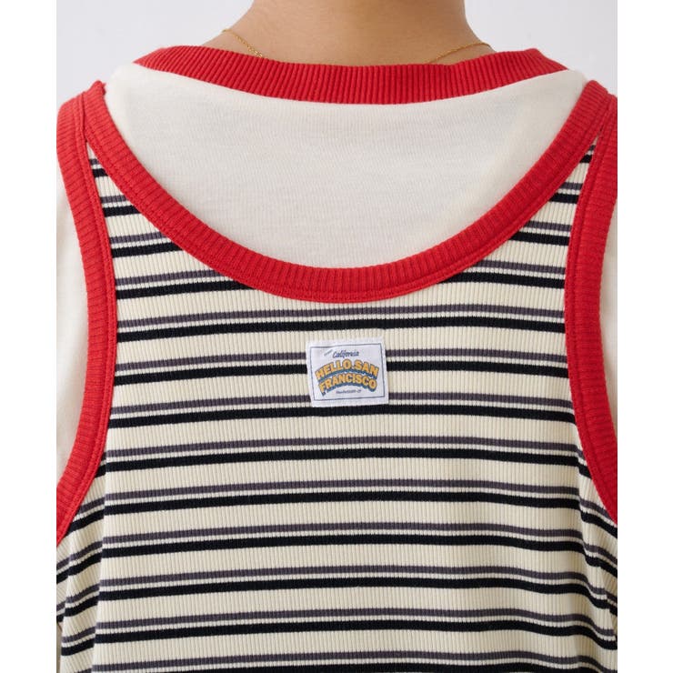 【CIAOPANIC TYPY】H.Sインナー付きアシメタンクワンピース | PAL GROUP OUTLET | 詳細画像12 