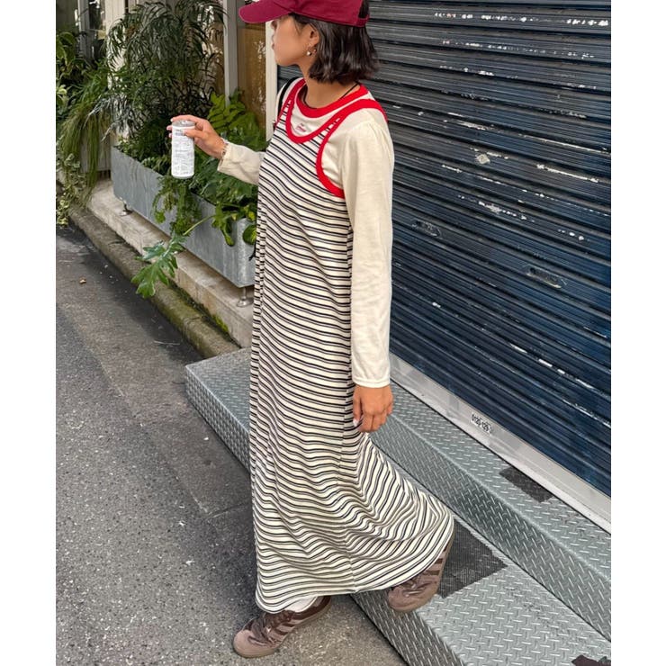 【CIAOPANIC TYPY】H.Sインナー付きアシメタンクワンピース | PAL GROUP OUTLET | 詳細画像14 