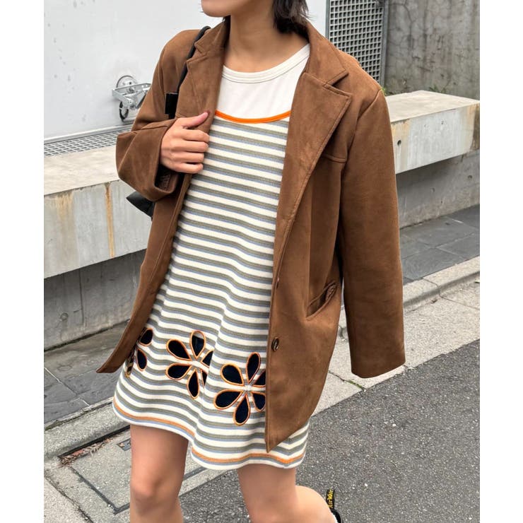 H Sボーダーフラワーカットキャミチュニック | PAL GROUP OUTLET | 詳細画像12 