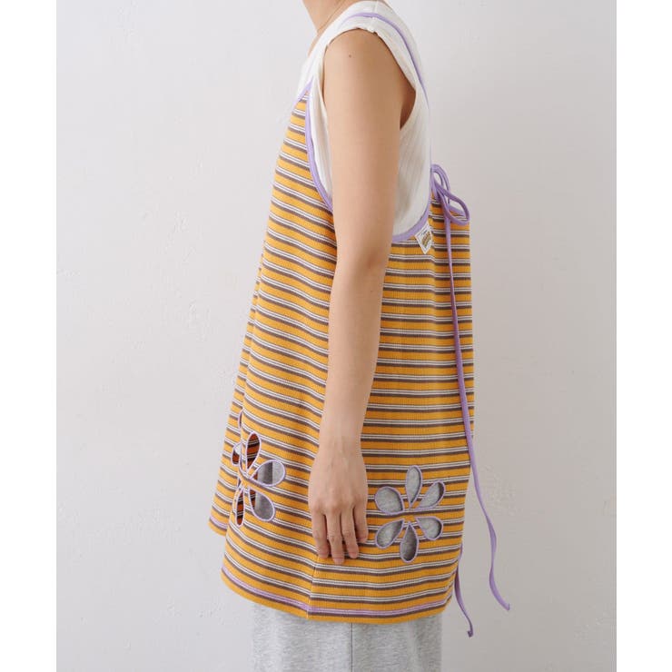 H Sボーダーフラワーカットキャミチュニック | PAL GROUP OUTLET | 詳細画像24 