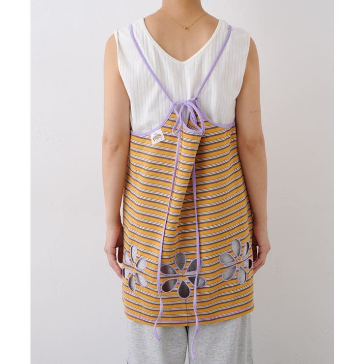 H Sボーダーフラワーカットキャミチュニック | PAL GROUP OUTLET | 詳細画像25 