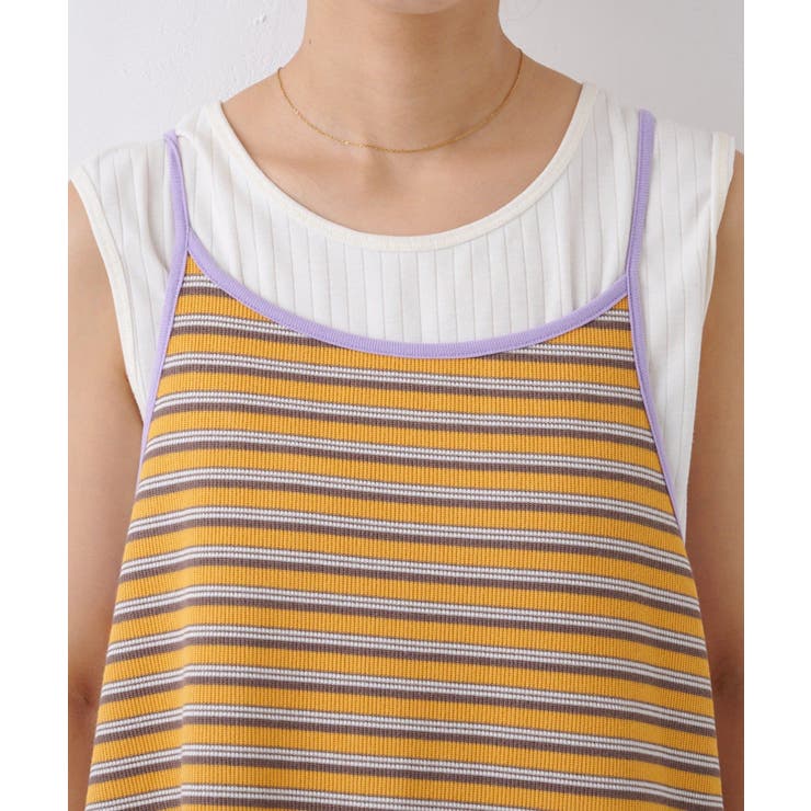 H Sボーダーフラワーカットキャミチュニック | PAL GROUP OUTLET | 詳細画像26 