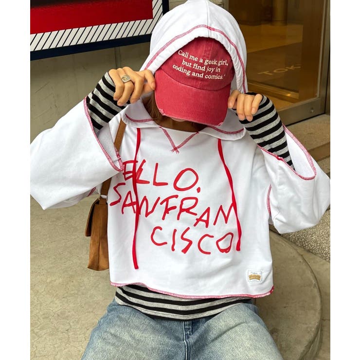 WHITE | 【CIAOPANIC TYPY】H.Sフーディープリントパーカー | PAL GROUP OUTLET