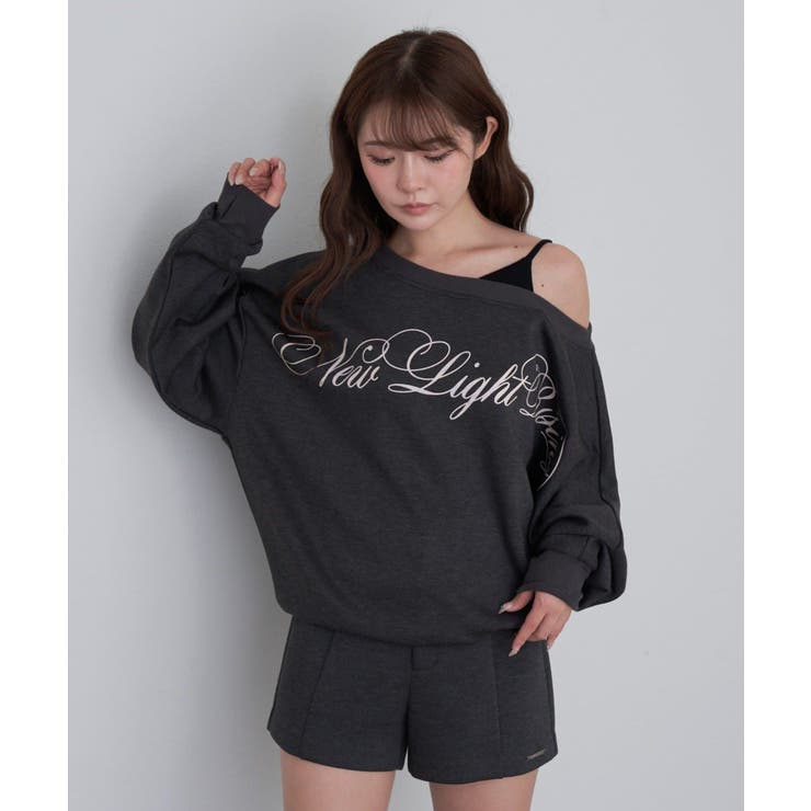 CGRY | 【RAY CASSIN】レイヤードSWTワンショルロゴチュニック | PAL GROUP OUTLET