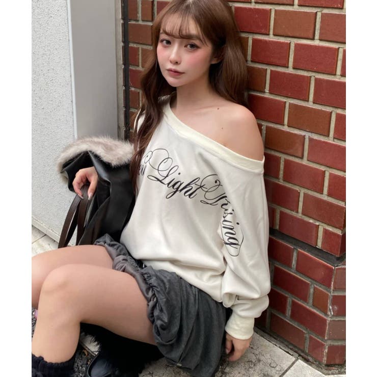 LBEI | 【RAY CASSIN】レイヤードSWTワンショルロゴチュニック | PAL GROUP OUTLET