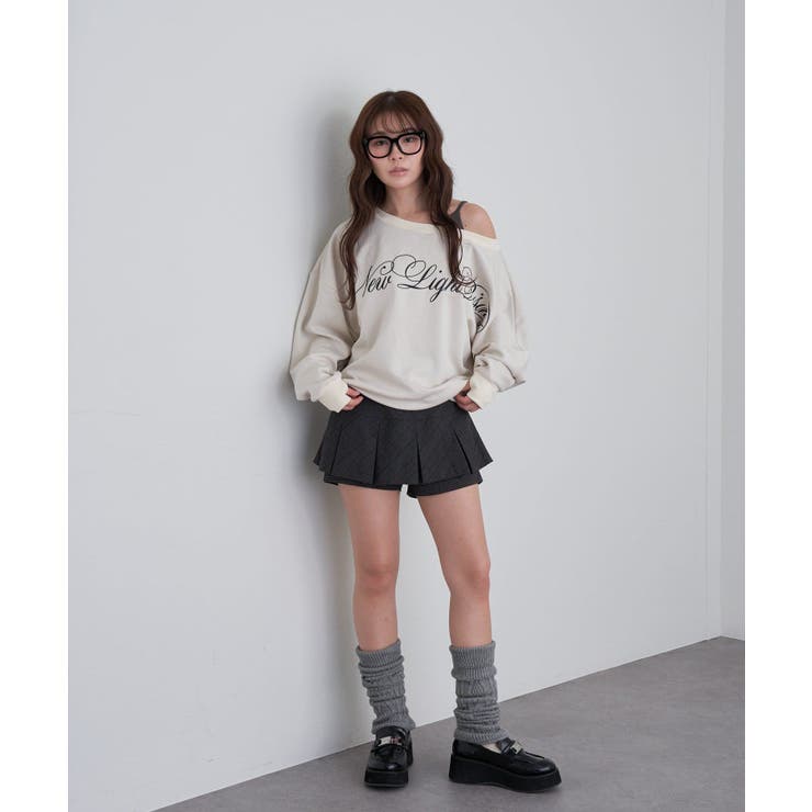 【RAY CASSIN】レイヤードSWTワンショルロゴチュニック | PAL GROUP OUTLET | 詳細画像13 