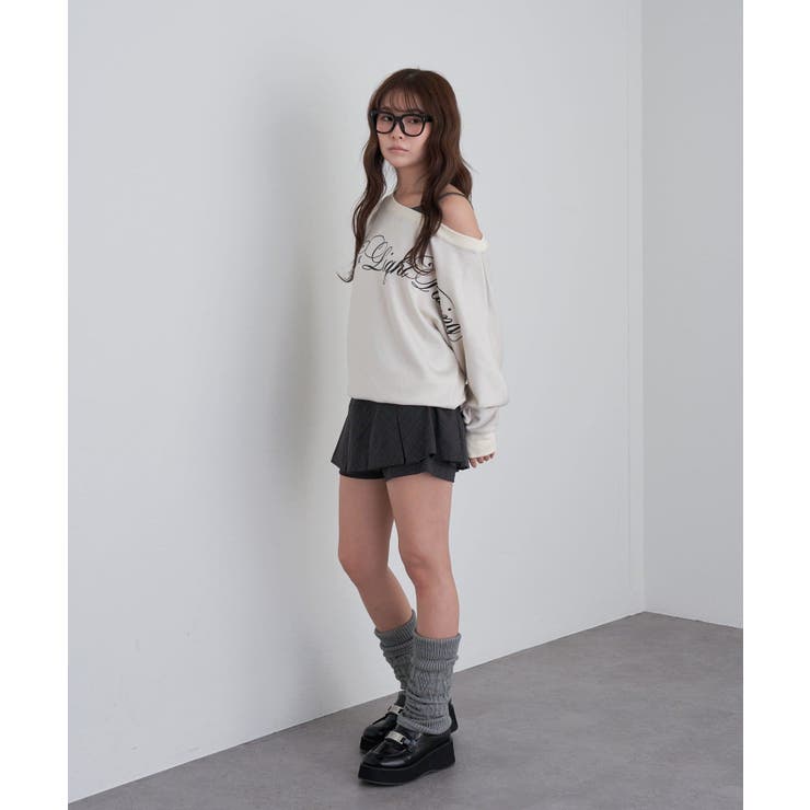 【RAY CASSIN】レイヤードSWTワンショルロゴチュニック | PAL GROUP OUTLET | 詳細画像14 