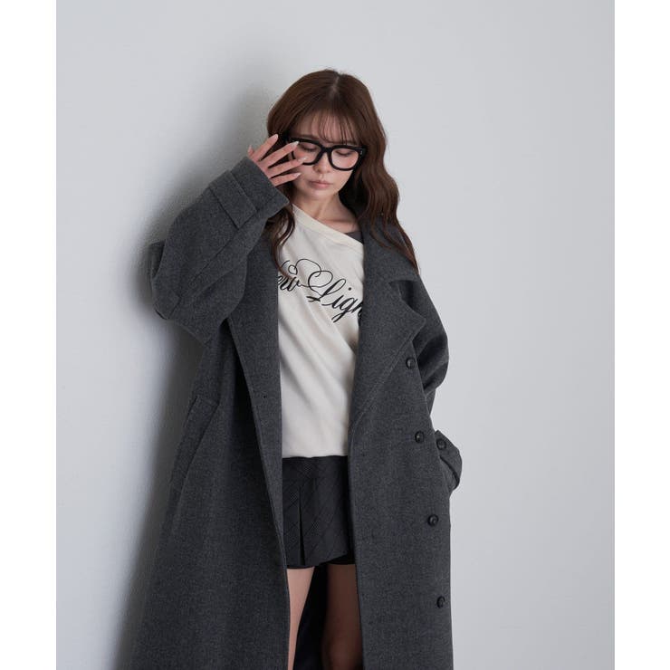 【RAY CASSIN】レイヤードSWTワンショルロゴチュニック | PAL GROUP OUTLET | 詳細画像16 