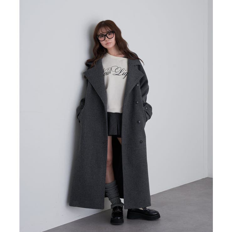 【RAY CASSIN】レイヤードSWTワンショルロゴチュニック | PAL GROUP OUTLET | 詳細画像17 