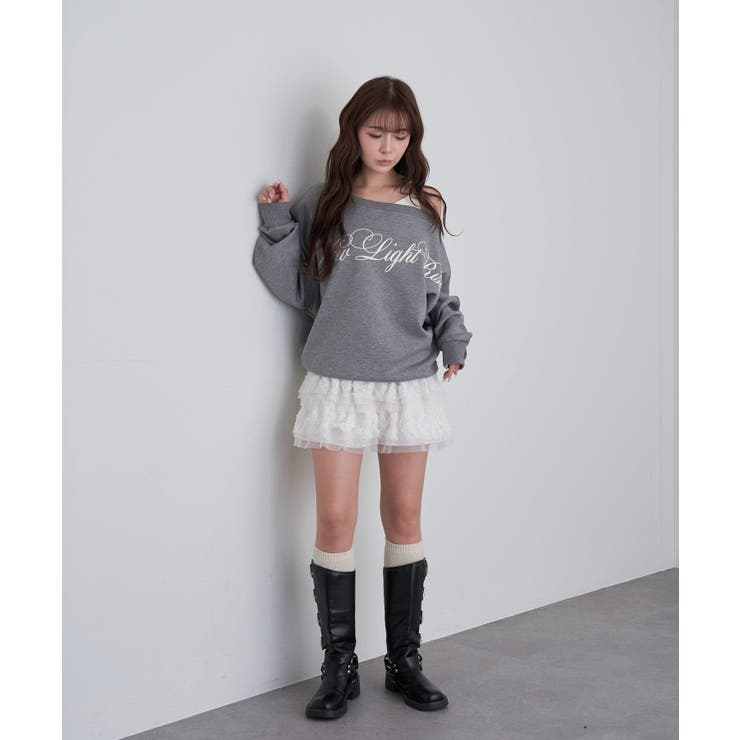 【RAY CASSIN】レイヤードSWTワンショルロゴチュニック | PAL GROUP OUTLET | 詳細画像31 