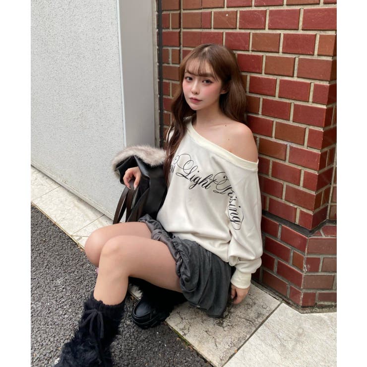 【RAY CASSIN】レイヤードSWTワンショルロゴチュニック | PAL GROUP OUTLET | 詳細画像6 