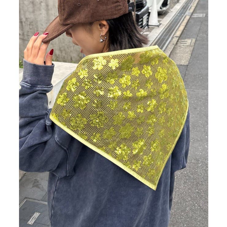 【CIAOPANIC TYPY】H.Sスパンコールスカーフ | PAL GROUP OUTLET | 詳細画像2 