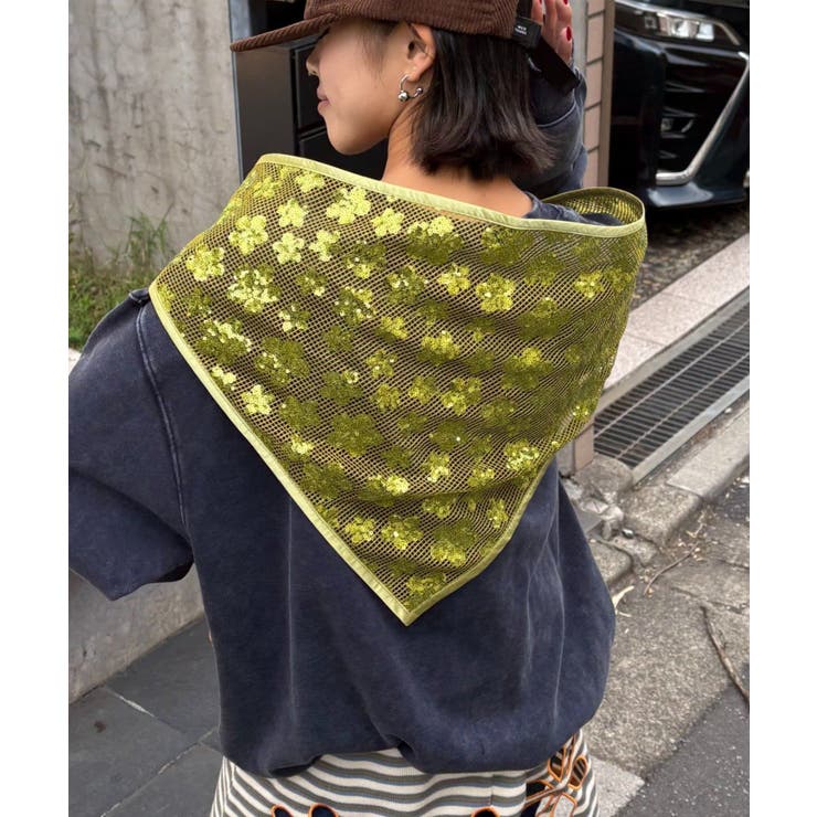 【CIAOPANIC TYPY】H.Sスパンコールスカーフ | PAL GROUP OUTLET | 詳細画像3 