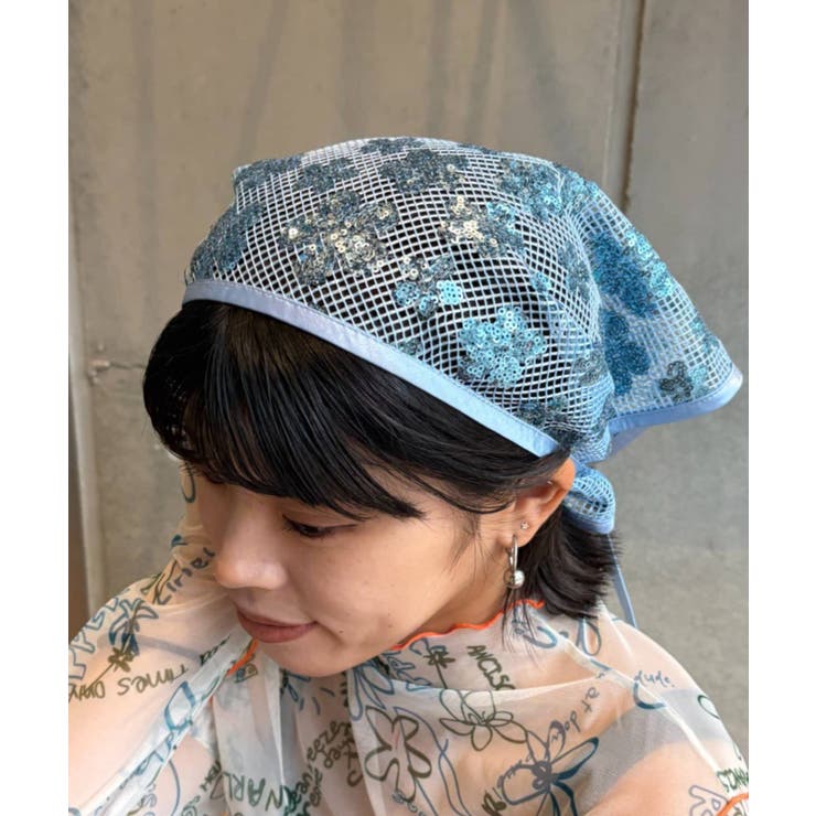 【CIAOPANIC TYPY】H.Sスパンコールスカーフ | PAL GROUP OUTLET | 詳細画像4 