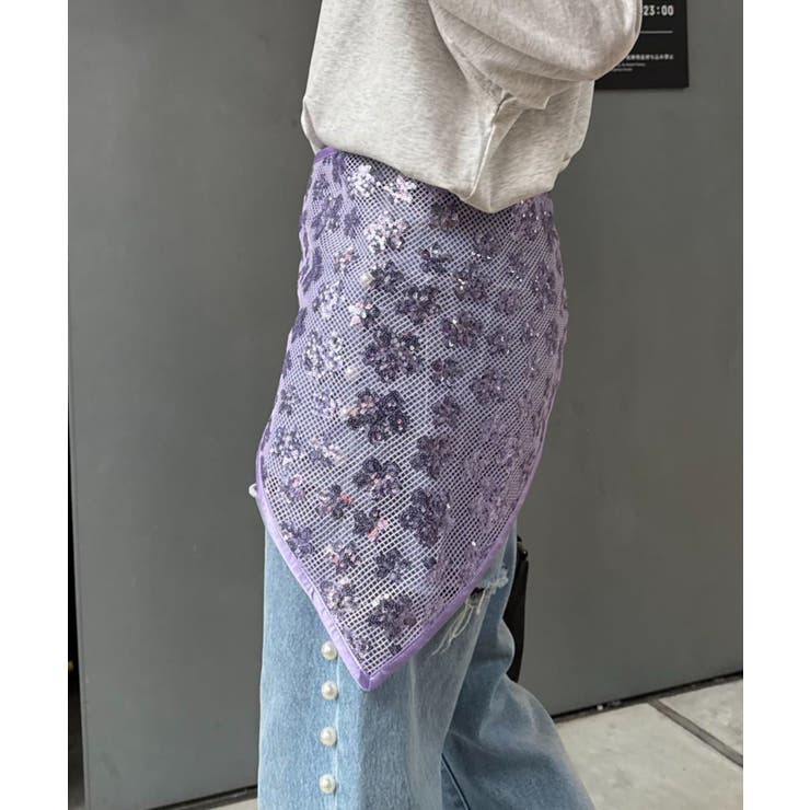 【CIAOPANIC TYPY】H.Sスパンコールスカーフ | PAL GROUP OUTLET | 詳細画像8 