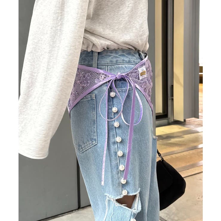 【CIAOPANIC TYPY】H.Sスパンコールスカーフ | PAL GROUP OUTLET | 詳細画像9 