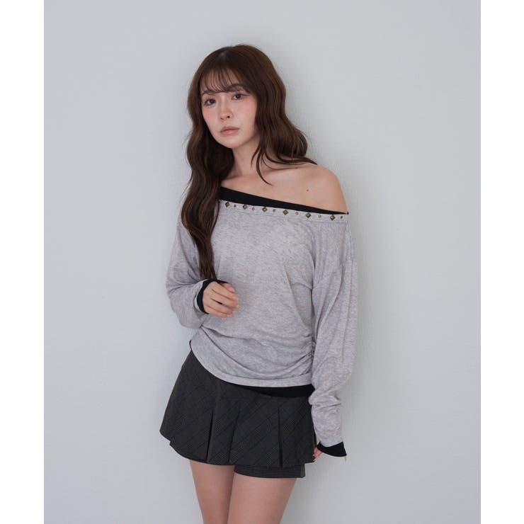【RAY CASSIN】スタッズ付レイヤードロンT | PAL GROUP OUTLET | 詳細画像9 