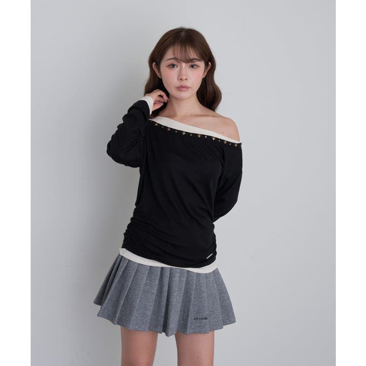 【RAY CASSIN】スタッズ付レイヤードロンT | PAL GROUP OUTLET | 詳細画像15 