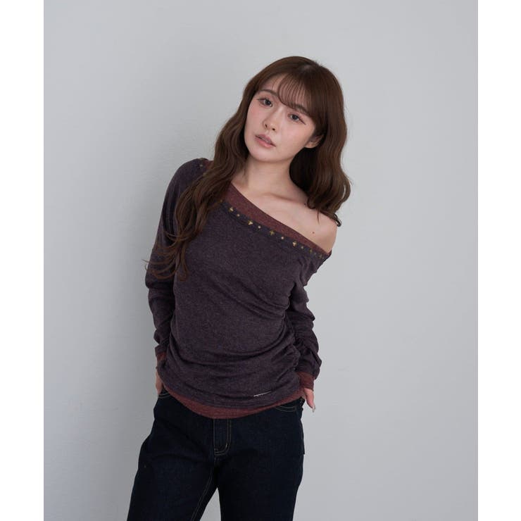 【RAY CASSIN】スタッズ付レイヤードロンT | PAL GROUP OUTLET | 詳細画像22 