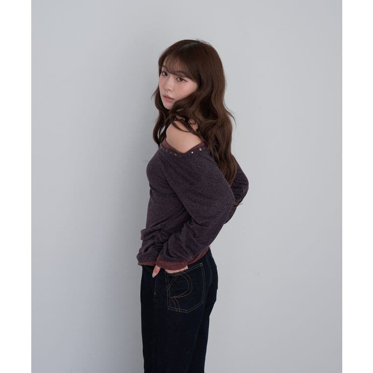 【RAY CASSIN】スタッズ付レイヤードロンT | PAL GROUP OUTLET | 詳細画像24 