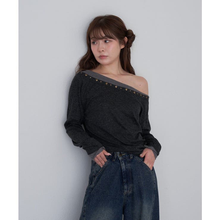【RAY CASSIN】スタッズ付レイヤードロンT | PAL GROUP OUTLET | 詳細画像2 