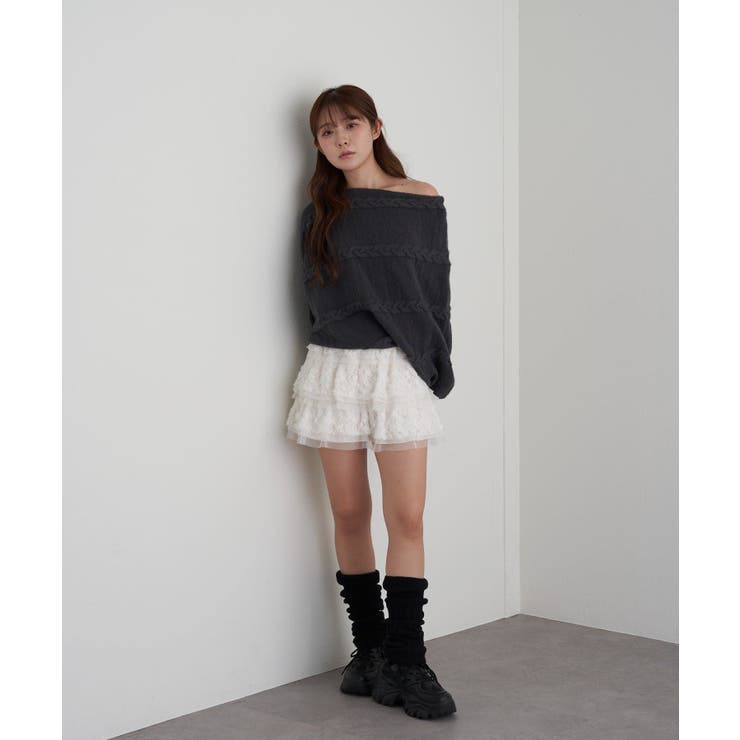 【RAY CASSIN】ケーブルドルマンルーズKNIT | PAL GROUP OUTLET | 詳細画像10 