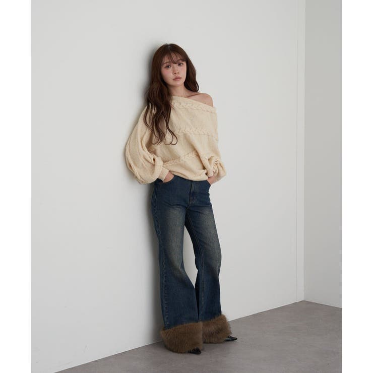 【RAY CASSIN】ケーブルドルマンルーズKNIT | PAL GROUP OUTLET | 詳細画像4 