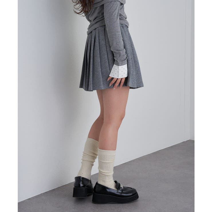 【RAY CASSIN】スウェットプリーツミニSK | PAL GROUP OUTLET | 詳細画像2 