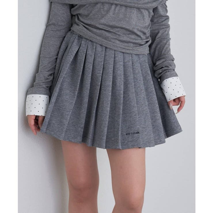 GRY | 【RAY CASSIN】スウェットプリーツミニSK | PAL GROUP OUTLET
