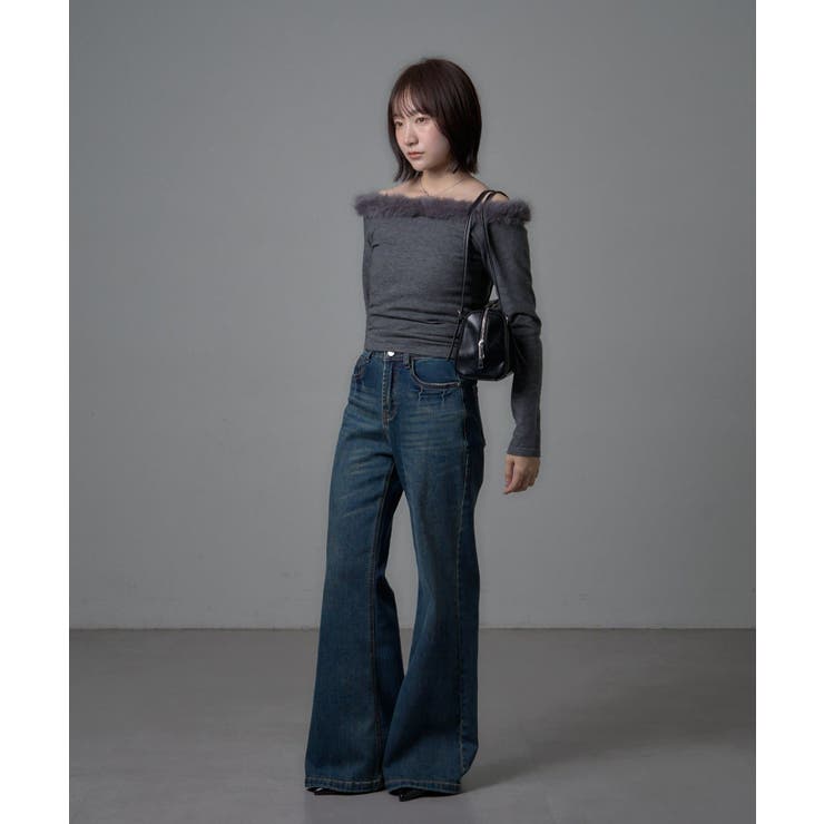 【mystic】[mline]ファーオフショルニット | PAL GROUP OUTLET | 詳細画像12 