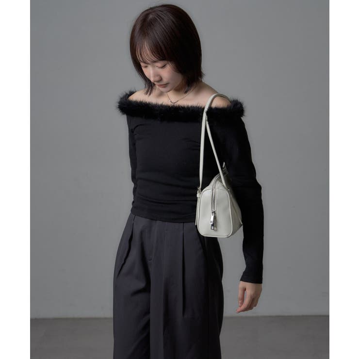 【mystic】[mline]ファーオフショルニット | PAL GROUP OUTLET | 詳細画像13 