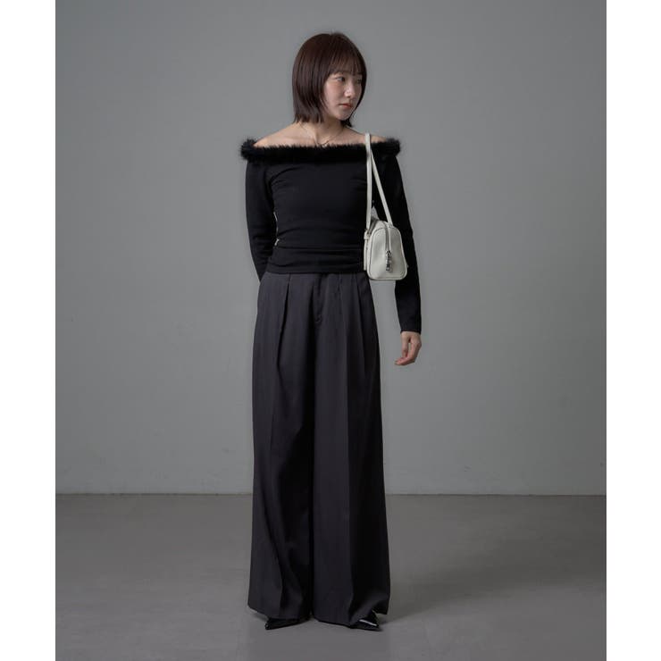 【mystic】[mline]ファーオフショルニット | PAL GROUP OUTLET | 詳細画像17 