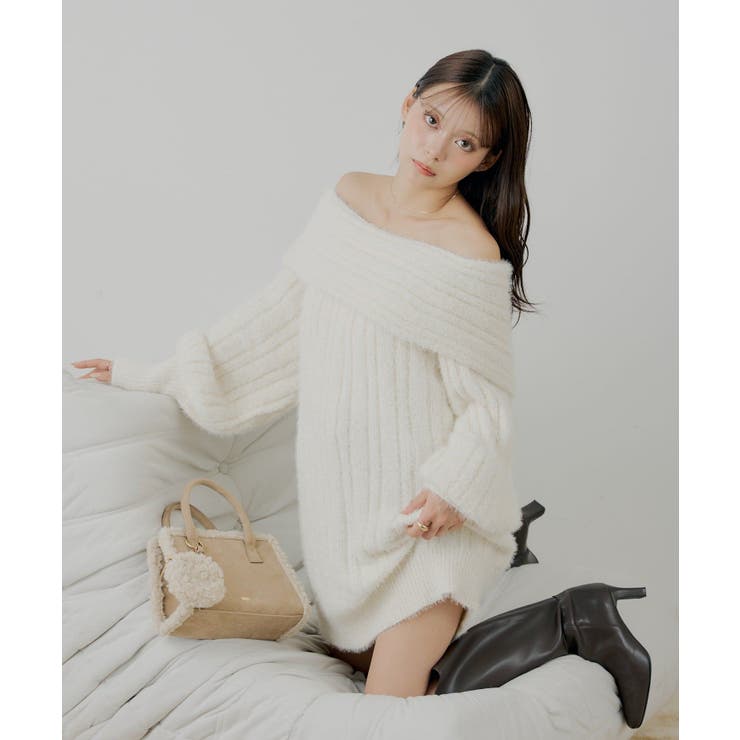 【Chico】シャギーオフショルミニOP | PAL GROUP OUTLET | 詳細画像1 