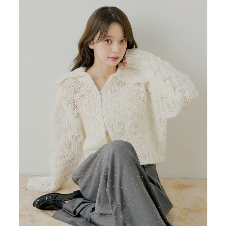 IVO | 【Chico】ローゲージアシメZIPルーズKT | PAL GROUP OUTLET