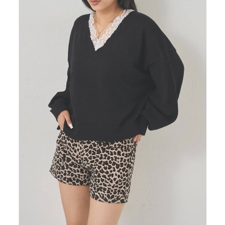 【WHO'S WHO gallery】レースVネックニット | PAL GROUP OUTLET | 詳細画像6 