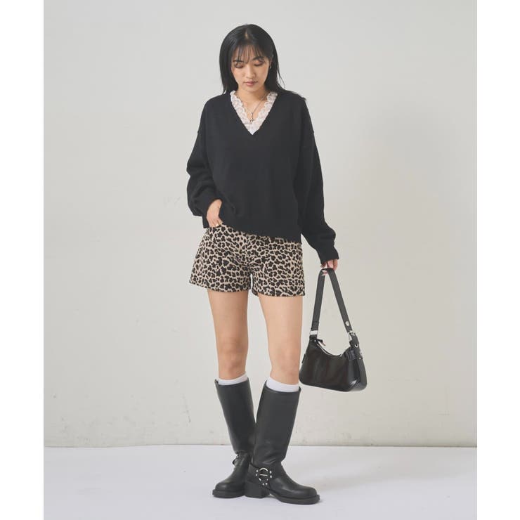 【WHO'S WHO gallery】レースVネックニット | PAL GROUP OUTLET | 詳細画像8 