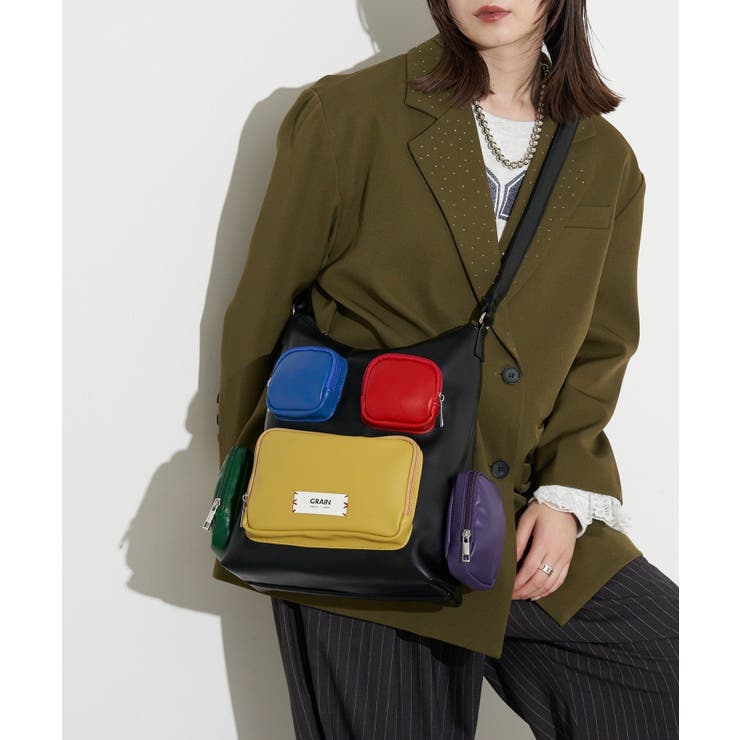 【Ciaopanic】【GRAIN】マルチポケットショルダーバッグ | PAL GROUP OUTLET | 詳細画像12 